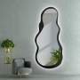 Lustro o nieregularnym kształcie w ramie mdf z podświetleniem- RISOL W RAMIE LED
